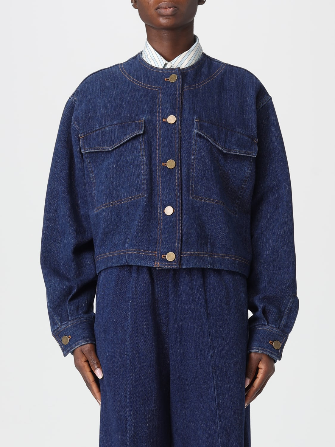 FORTE FORTE JACKET: Jacket woman Forte Forte, Blue - Img 1