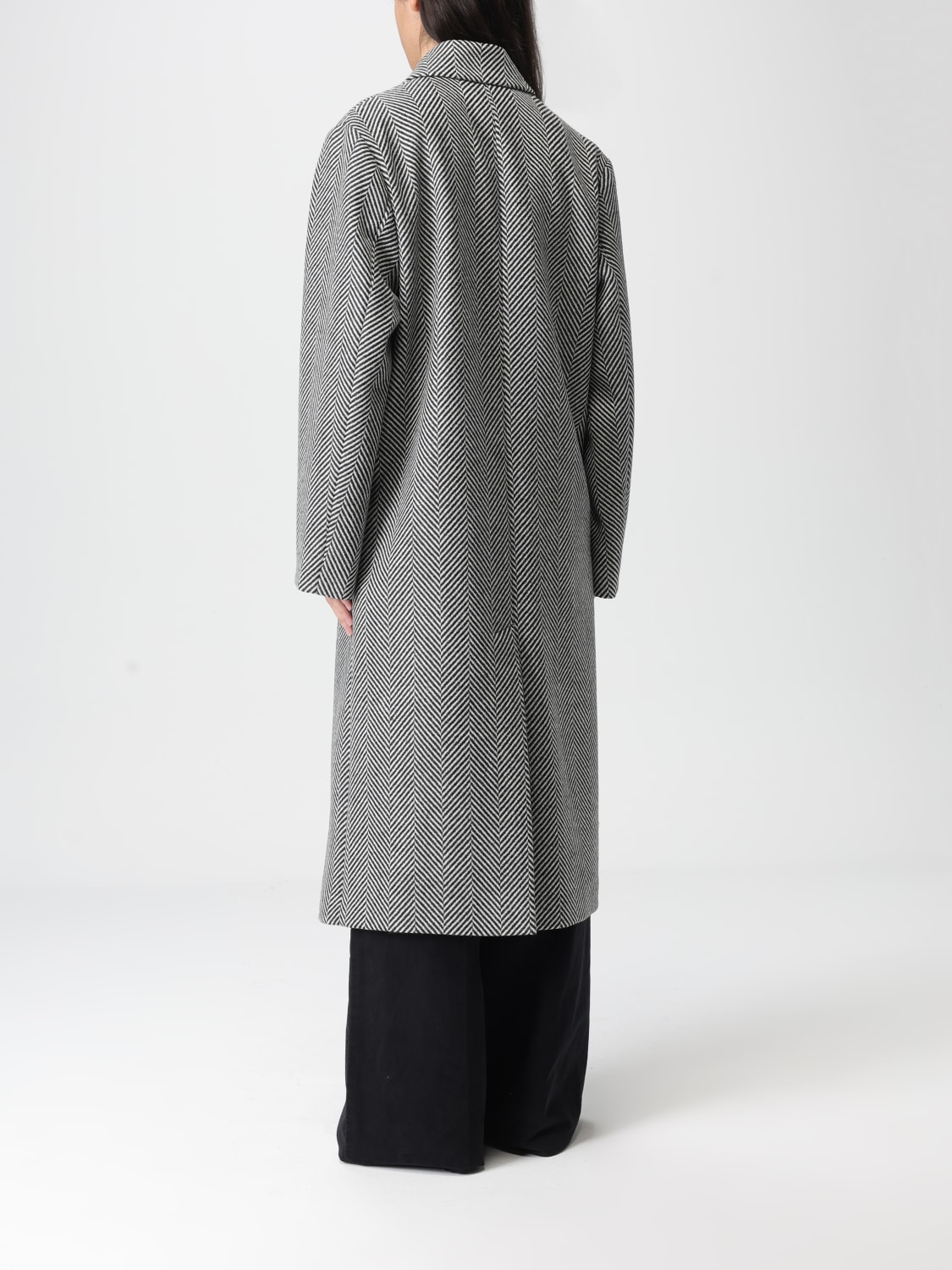 FORTE FORTE COAT: Coat woman Forte Forte, Grey - Img 2