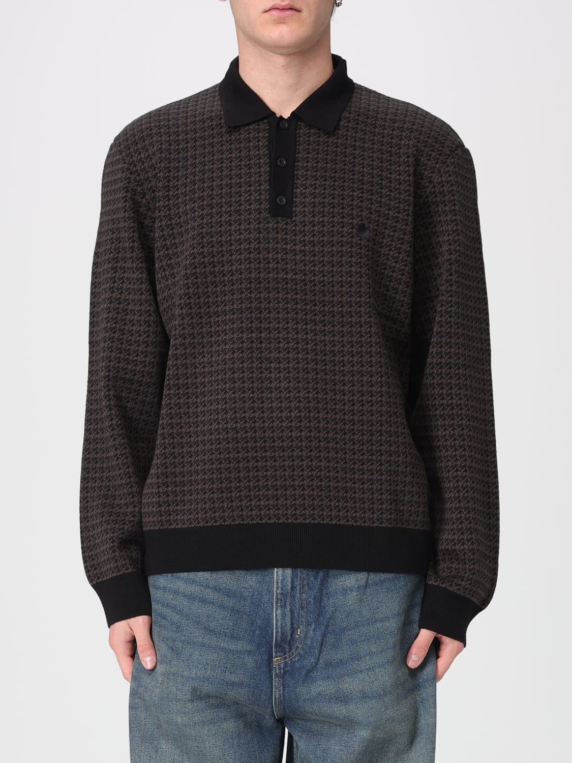 CARHARTT WIP POLO SHIRT: Sweater men Carhartt Wip, Brown - Img 1