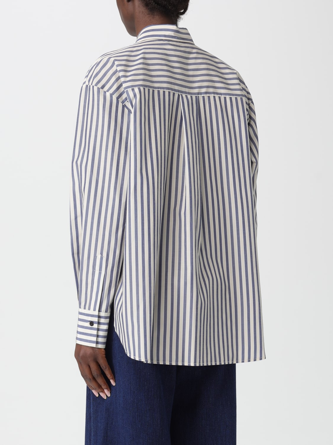 FORTE FORTE HEMDBLUSE: Hemdbluse damen Forte Forte, Blau - Img 2