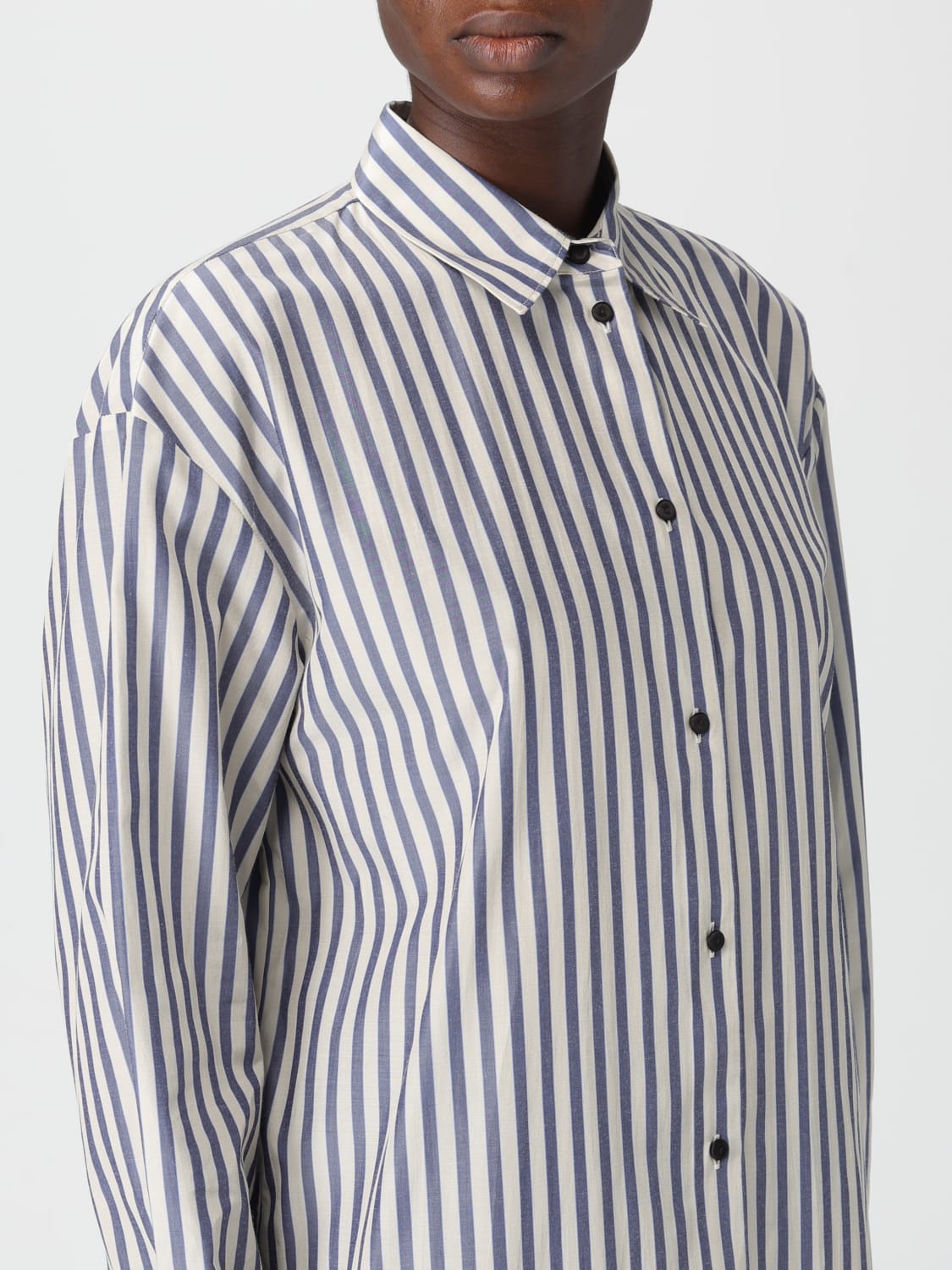 FORTE FORTE HEMDBLUSE: Hemdbluse damen Forte Forte, Blau - Img 3