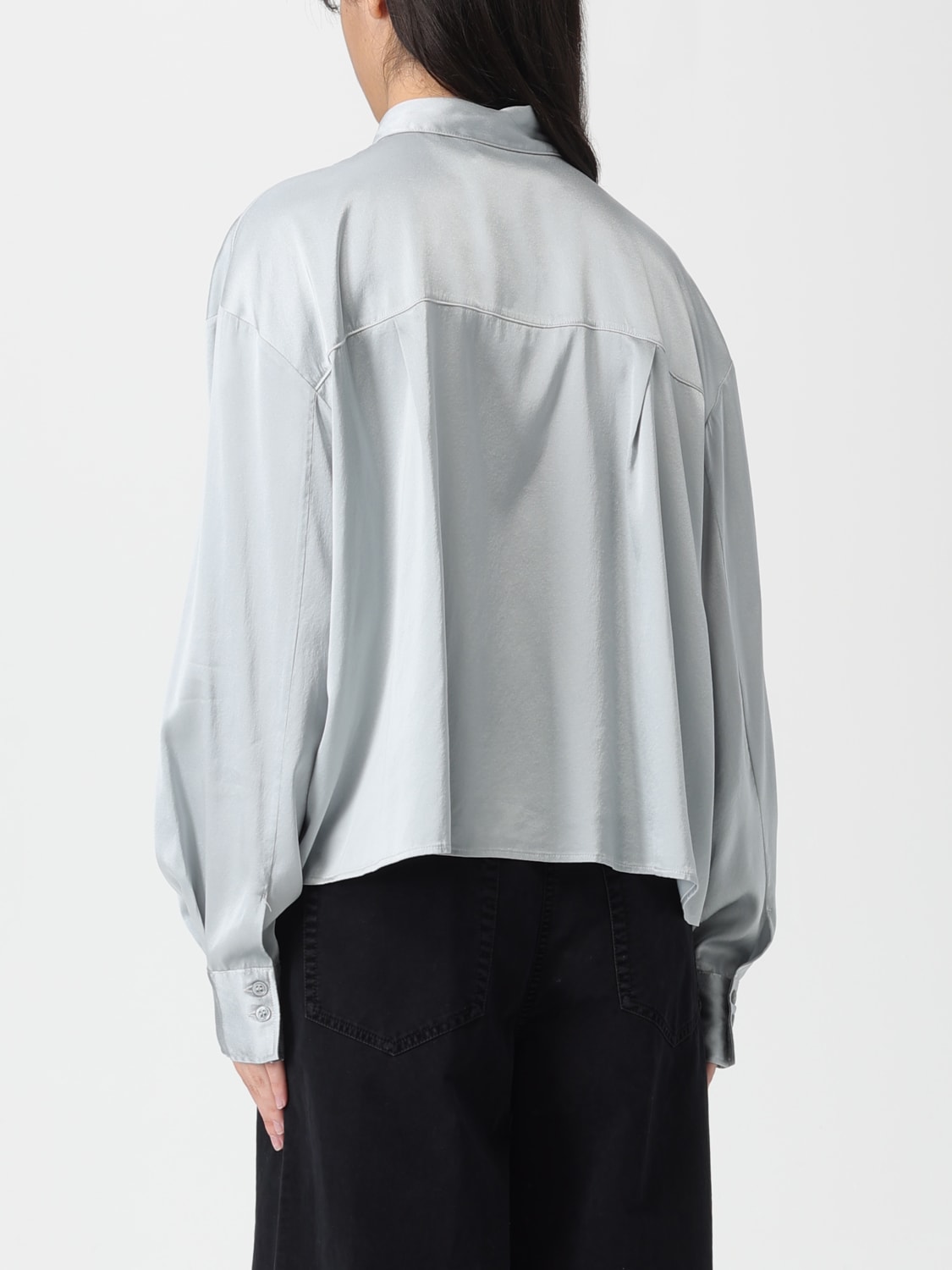 FORTE FORTE HEMDBLUSE: Hemdbluse damen Forte Forte, Grau - Img 2