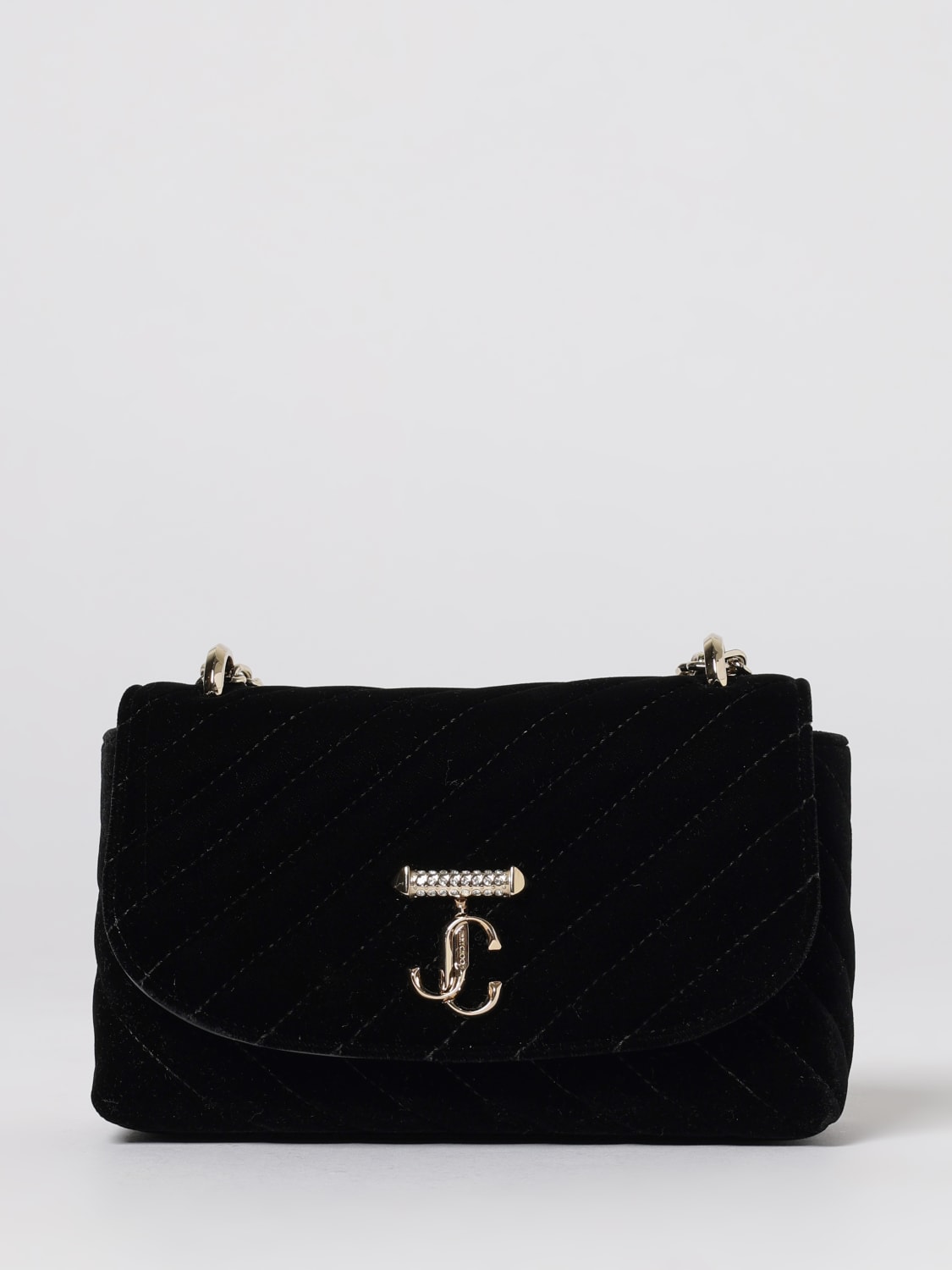 JIMMY CHOO BORSA A TRACOLLA: Borsa a tracolla donna Jimmy Choo, Nero - Img 1