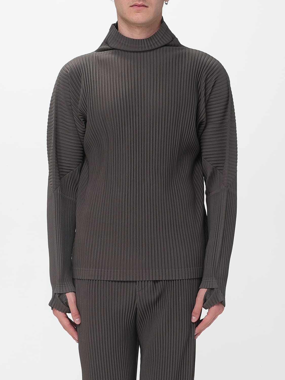 HOMME PLISSE' ISSEY MIYAKE SWEATER: Sweater men Homme Plisse' Issey Miyake, Grey - Img 1