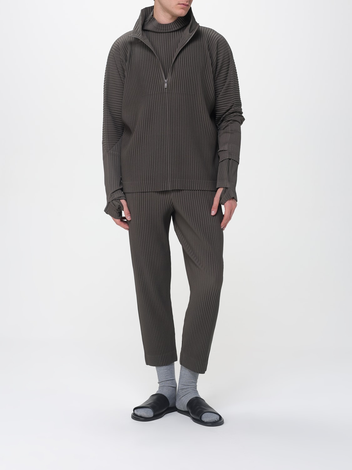 HOMME PLISSE' ISSEY MIYAKE SWEATER: Sweater men Homme Plisse' Issey Miyake, Grey - Img 2