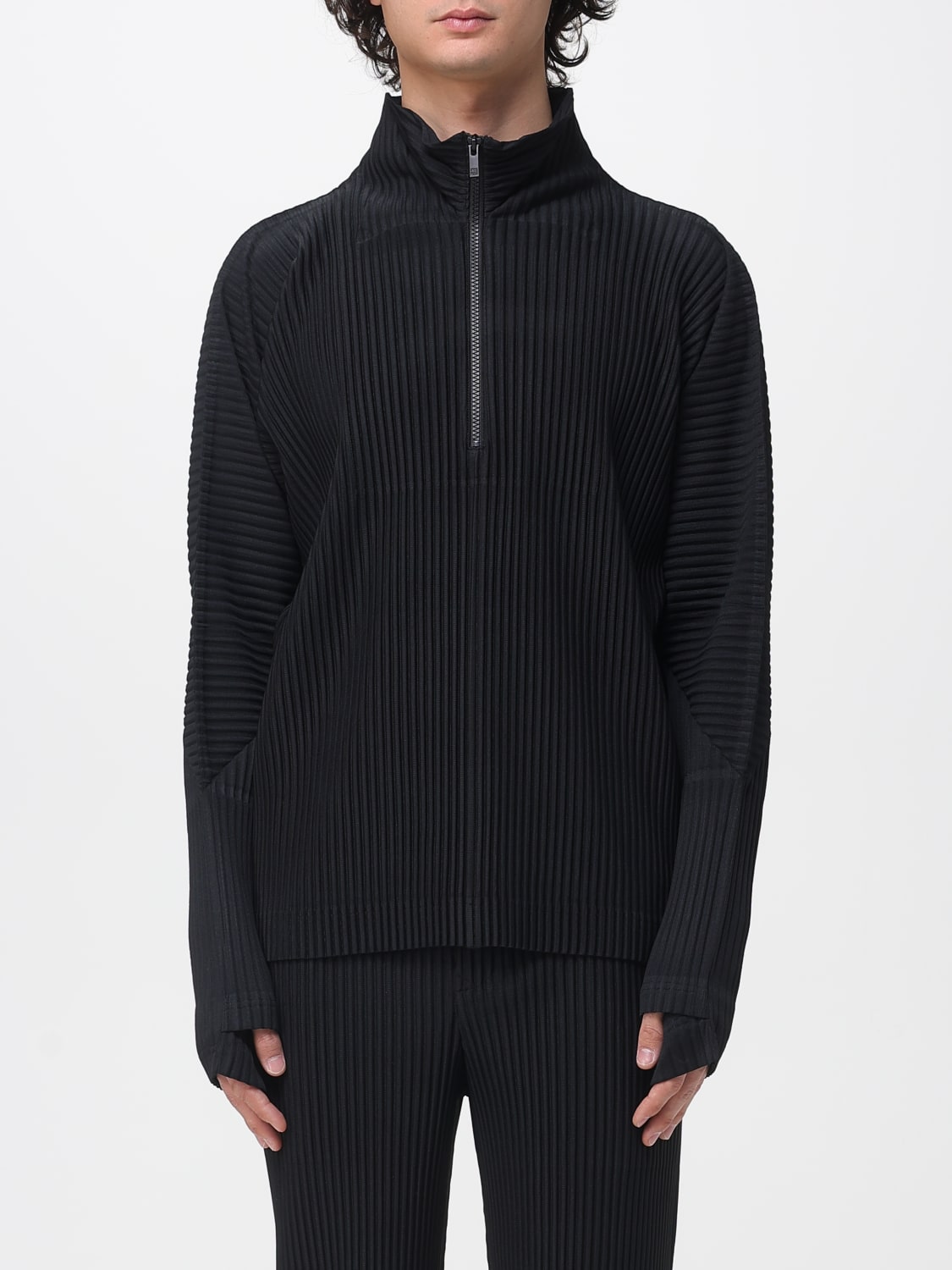 HOMME PLISSE' ISSEY MIYAKE SWEATER: Sweater men Homme Plisse' Issey Miyake, Black - Img 1