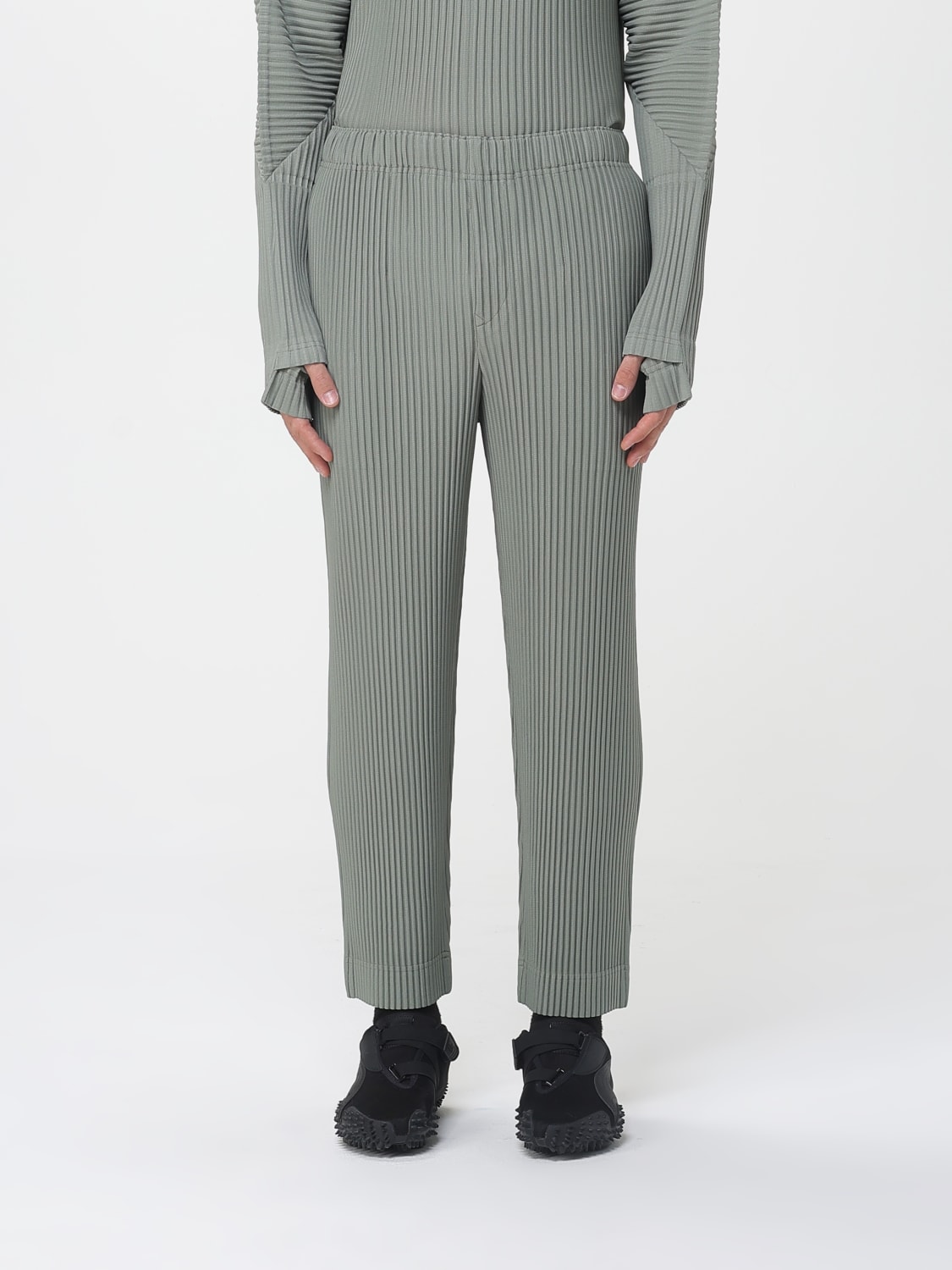HOMME PLISSE' ISSEY MIYAKE HOSE: Hose herren Homme Plisse' Issey Miyake, Grün - Img 1
