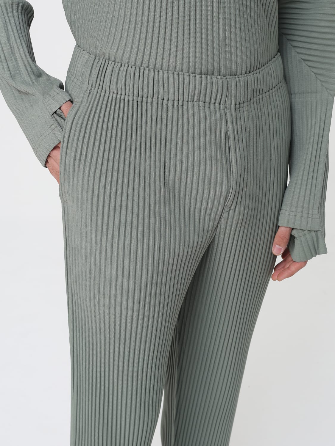 HOMME PLISSE' ISSEY MIYAKE HOSE: Hose herren Homme Plisse' Issey Miyake, Grün - Img 4