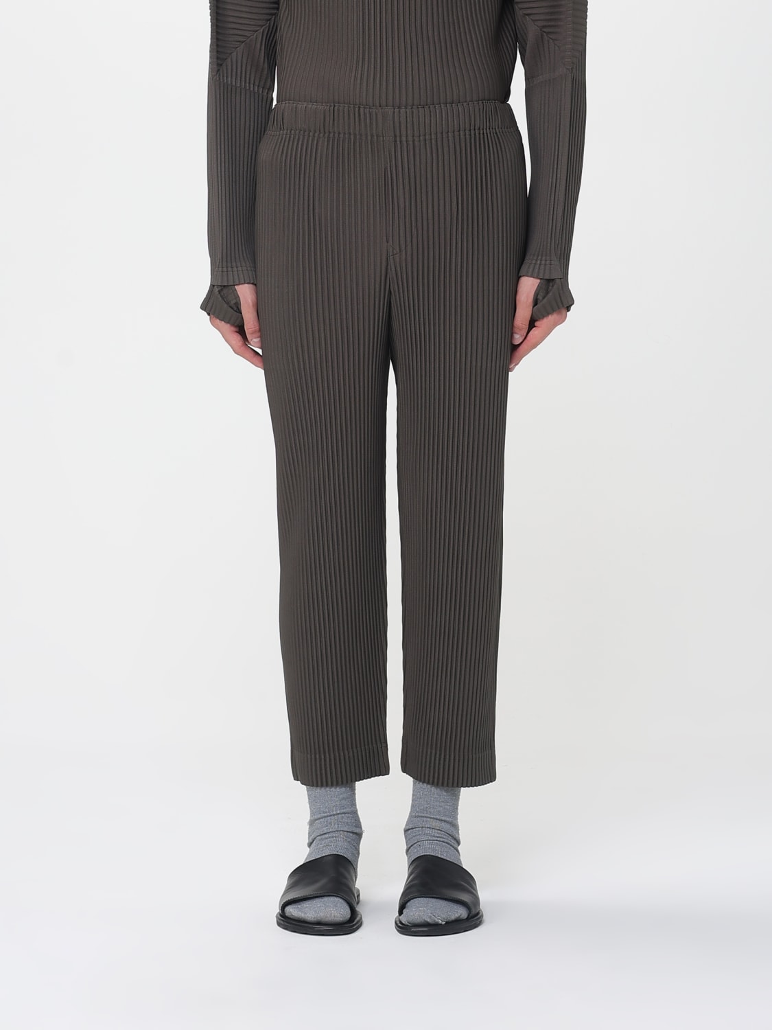 HOMME PLISSE' ISSEY MIYAKE HOSE: Hose herren Homme Plisse' Issey Miyake, Grau - Img 1