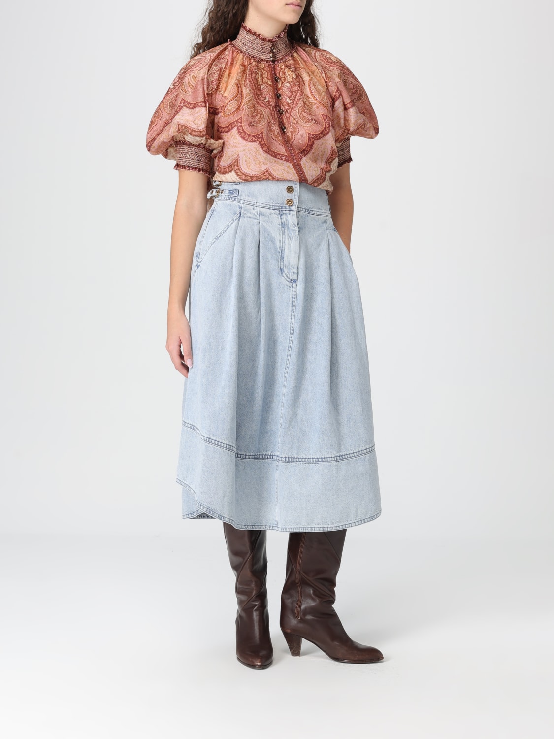 ZIMMERMANN SKIRT: Skirt woman Zimmermann, Blue - Img 2