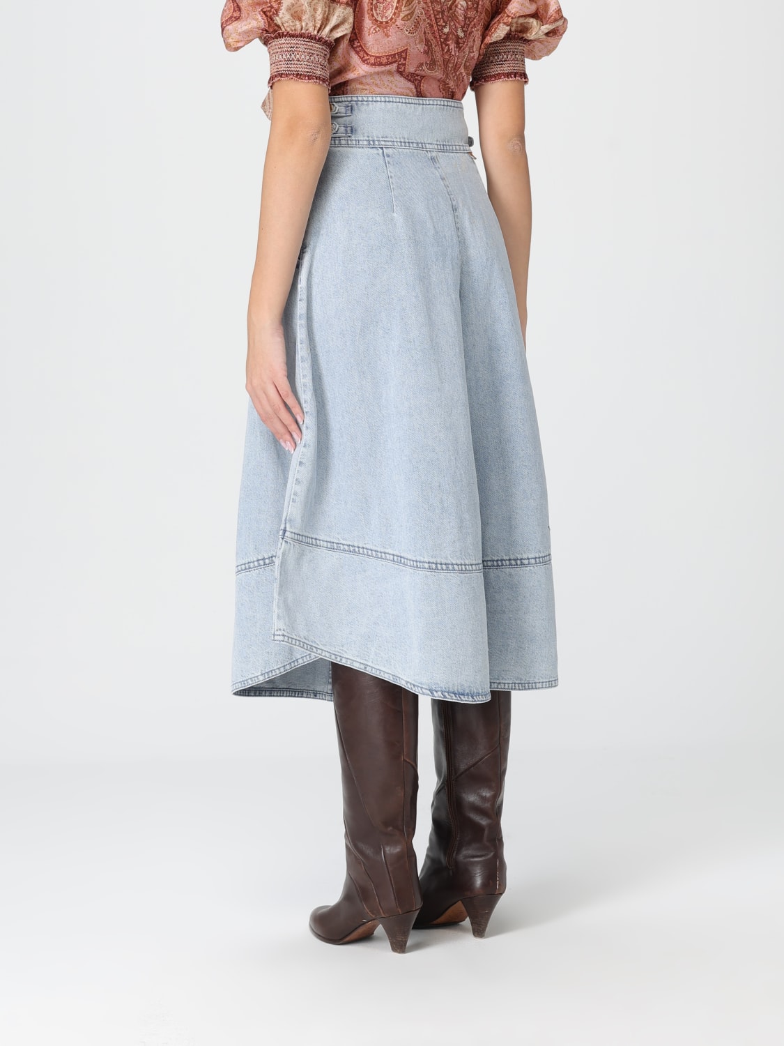 ZIMMERMANN SKIRT: Skirt woman Zimmermann, Blue - Img 3