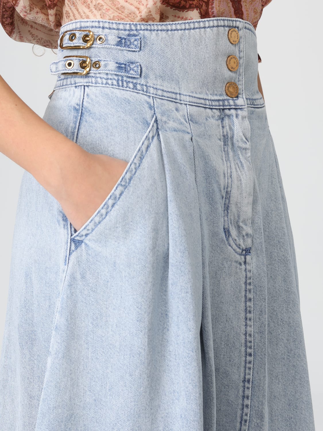 ZIMMERMANN SKIRT: Skirt woman Zimmermann, Blue - Img 4