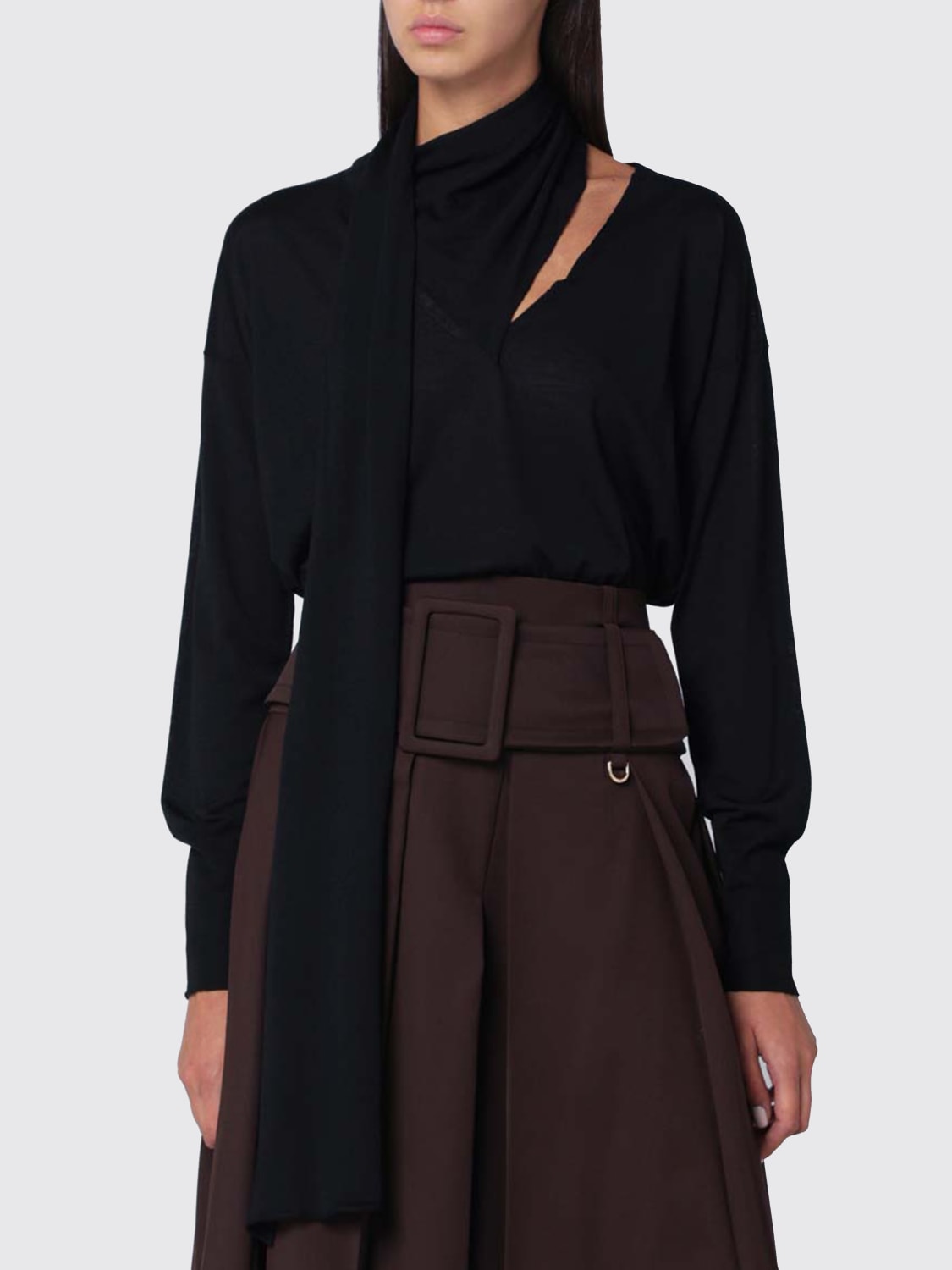 ROBERTO COLLINA PULL: Pull femme Roberto Collina, Noir - Img 1