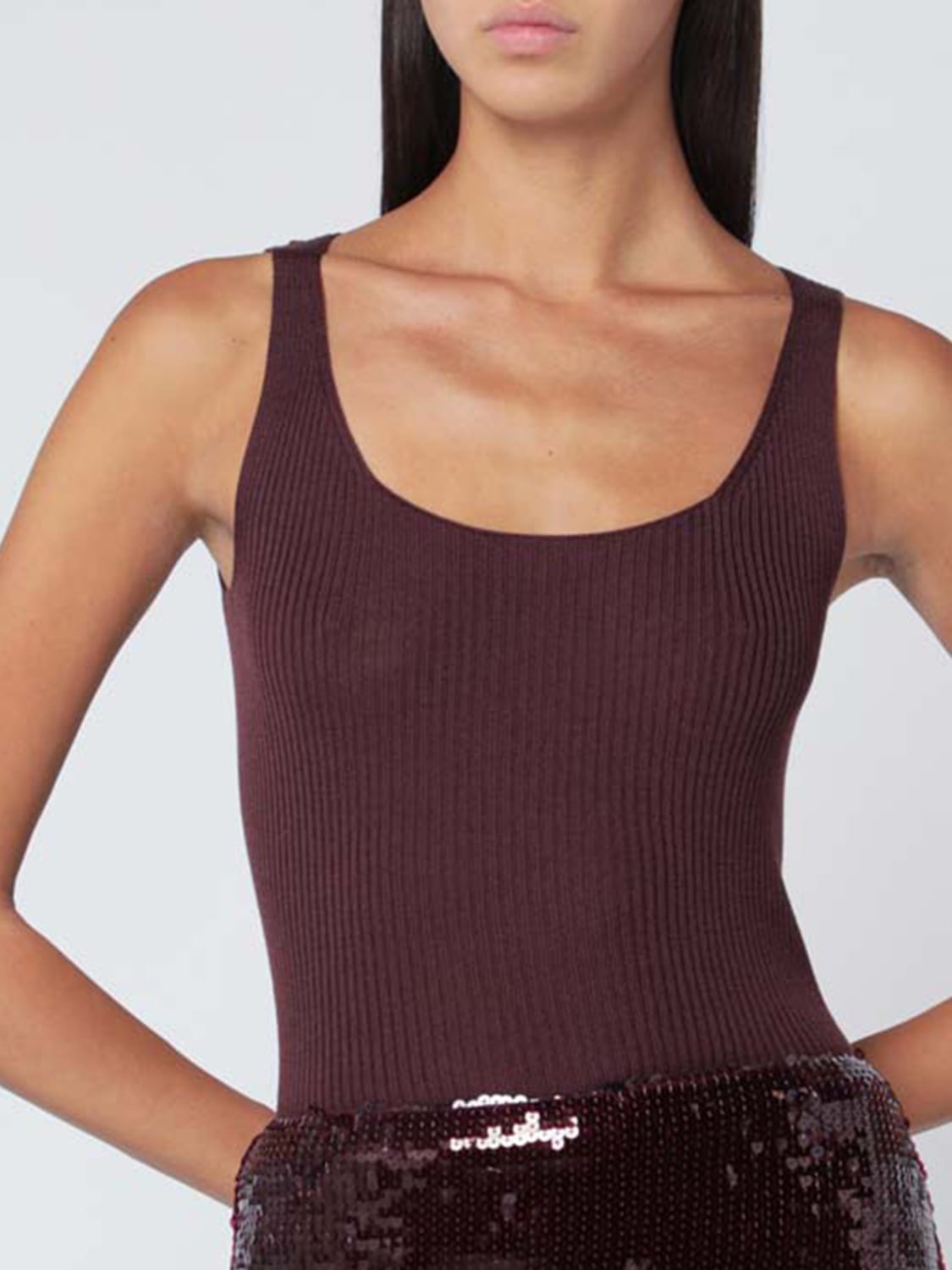 ROBERTO COLLINA SWEATER: Sweater woman Roberto Collina, Violet - Img 4