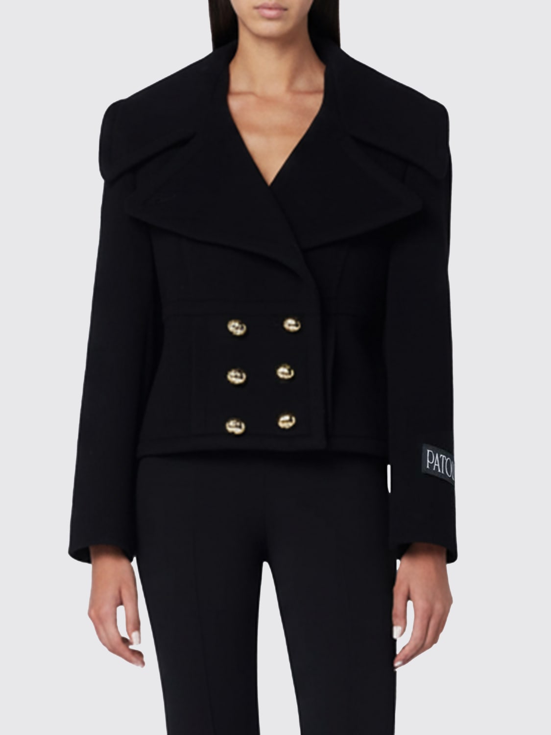 PATOU MANTEL: Mantel damen Patou, Schwarz - Img 1