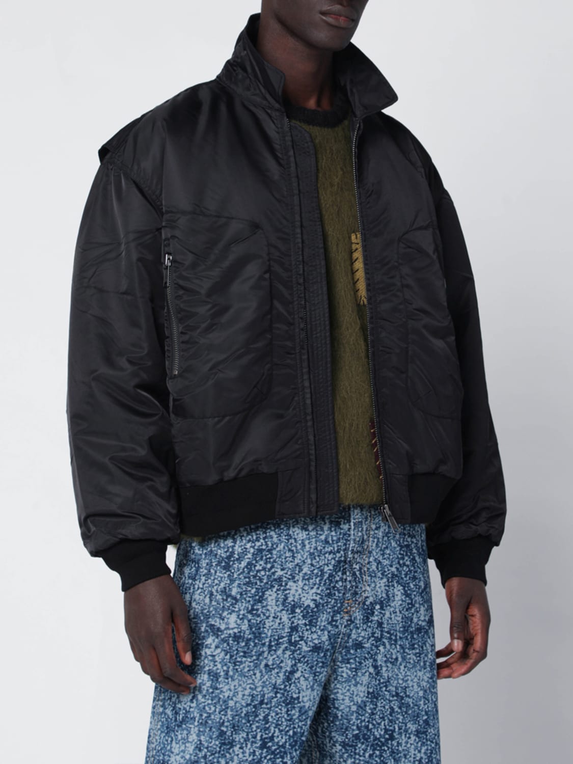 BRAIN DEAD CHAQUETA: Americana hombre Brain Dead, Negro - Img 4