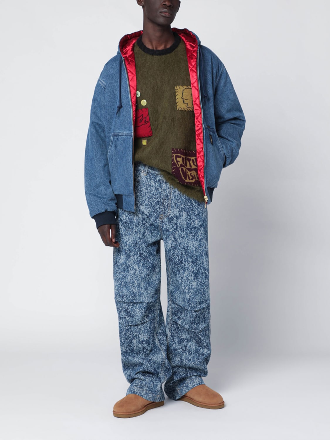 BRAIN DEAD PULLOVER: Pullover herren Brain Dead, Grün - Img 2