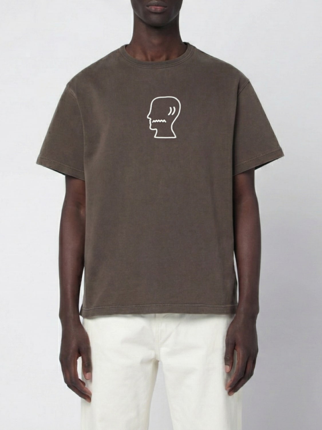 BRAIN DEAD T-SHIRT: T-shirt men Brain Dead, Brown - Img 1