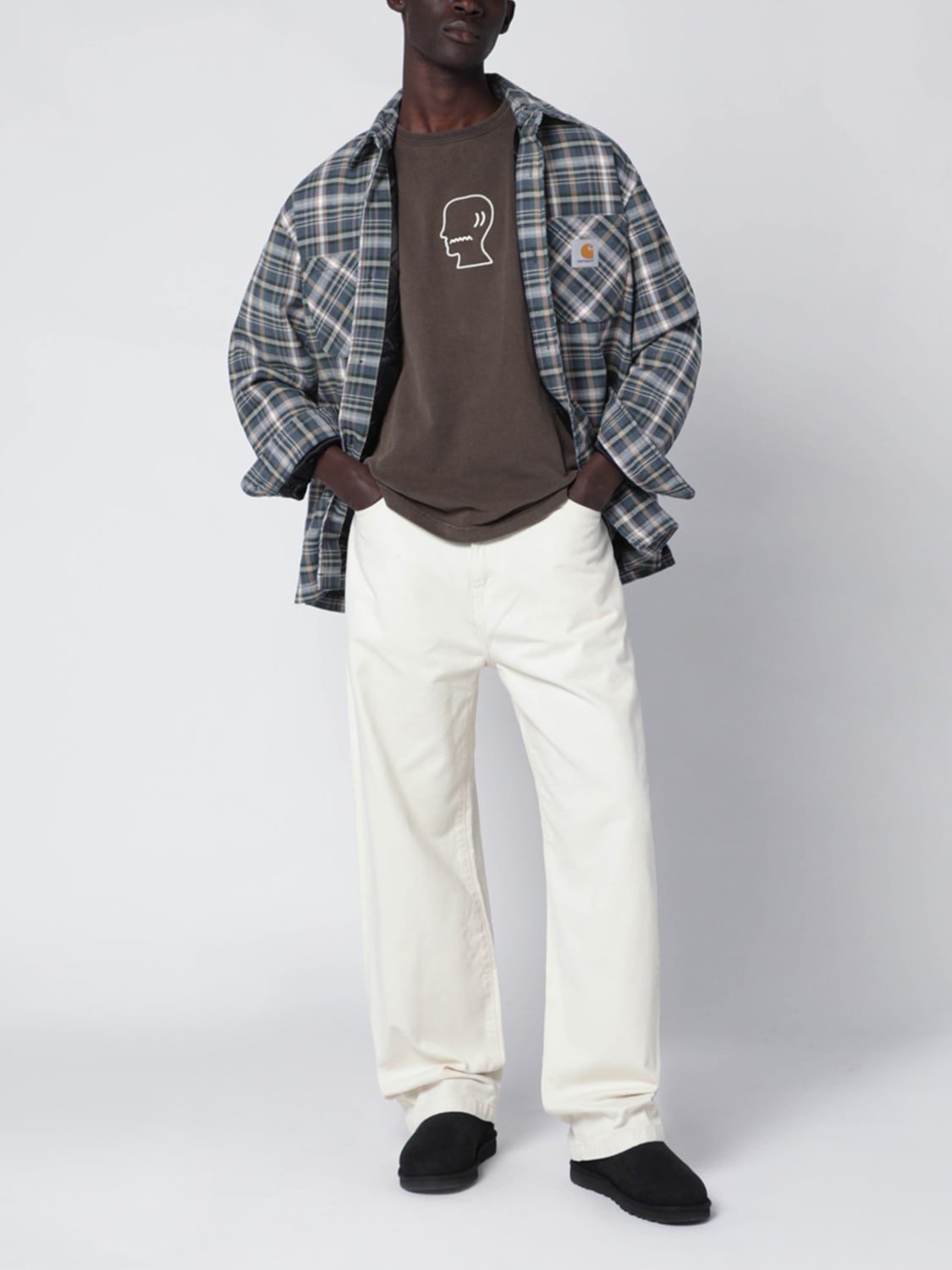 BRAIN DEAD T-SHIRT: T-shirt men Brain Dead, Brown - Img 2