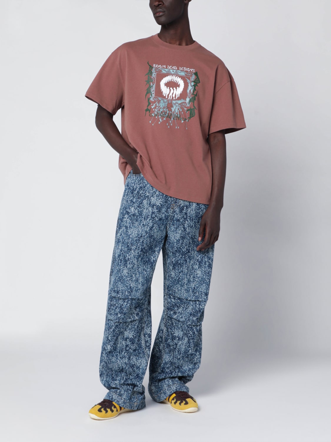 BRAIN DEAD T-SHIRT: T-shirt men Brain Dead, Brown - Img 2