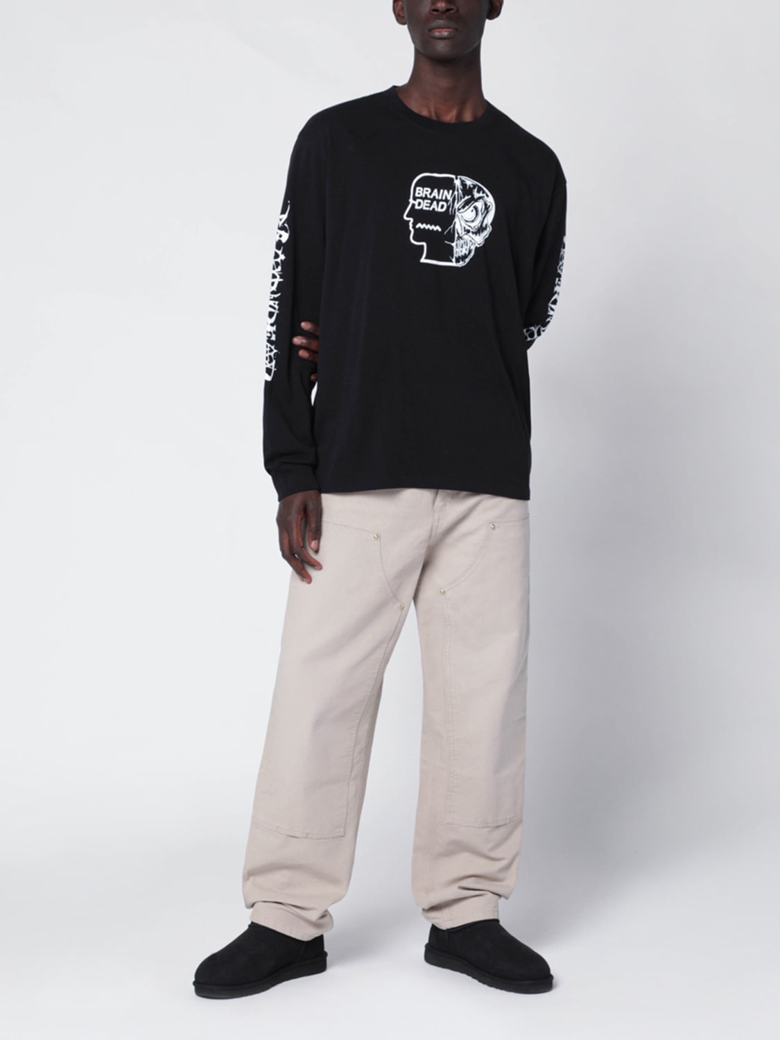 BRAIN DEAD T-SHIRT: Pullover herren Brain Dead, Schwarz - Img 2