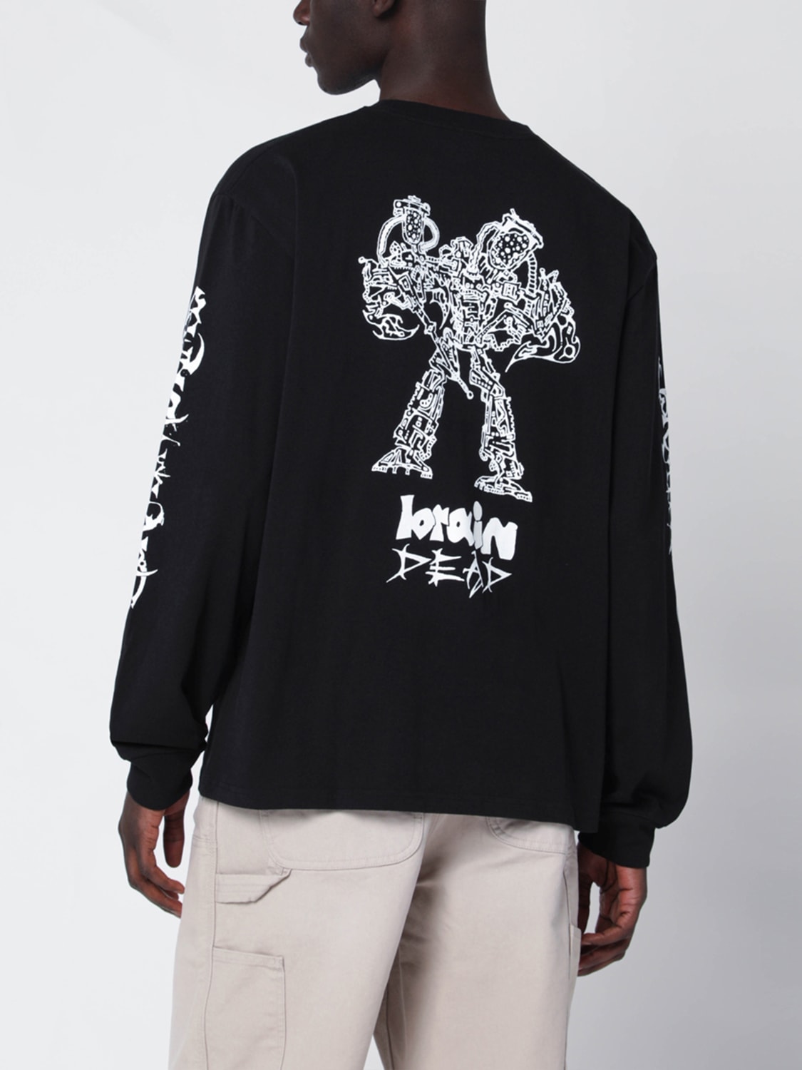 BRAIN DEAD T-SHIRT: Pullover herren Brain Dead, Schwarz - Img 3