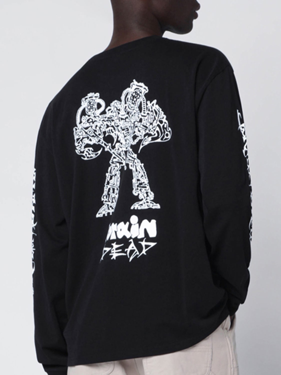 BRAIN DEAD T-SHIRT: Pullover herren Brain Dead, Schwarz - Img 4