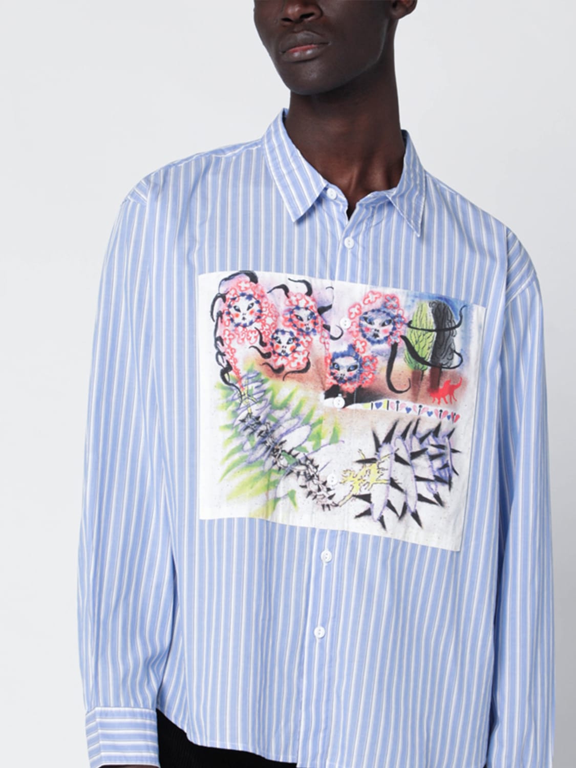 BRAIN DEAD SHIRT: Shirt men Brain Dead, Blue - Img 4