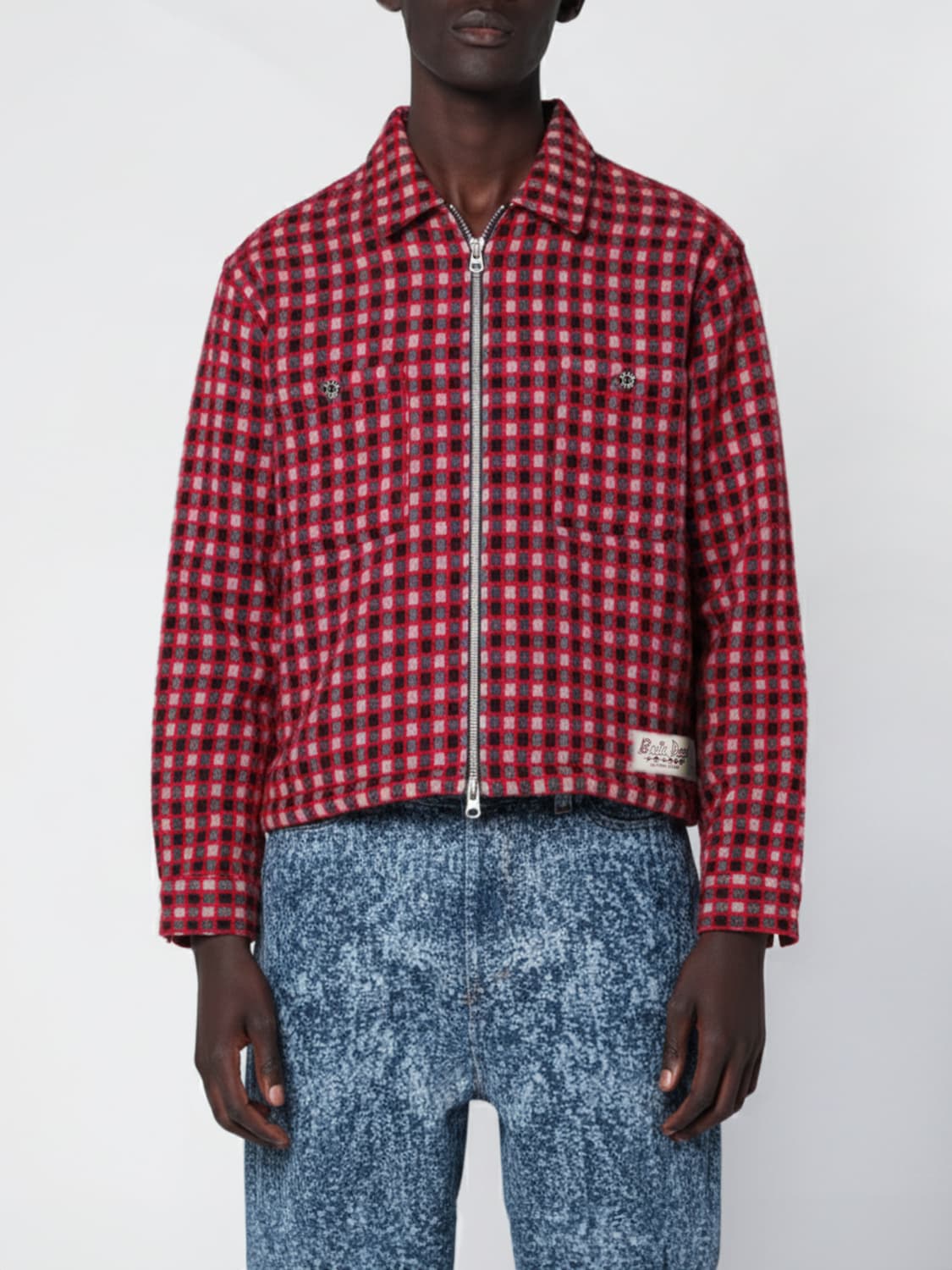 BRAIN DEAD VESTE: Blazer homme Brain Dead, Multicolore - Img 1