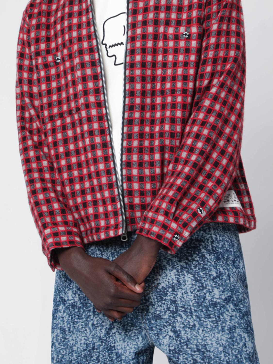 BRAIN DEAD VESTE: Blazer homme Brain Dead, Multicolore - Img 4