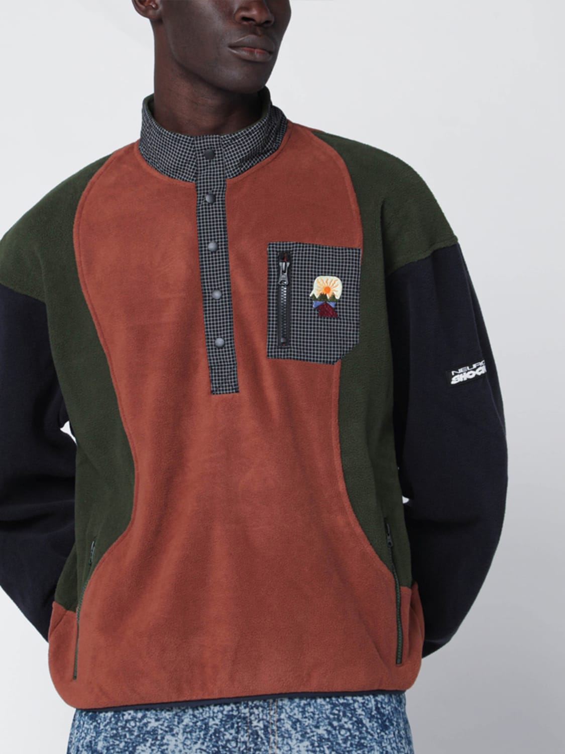 BRAIN DEAD JACKE: Pullover herren Brain Dead, Navy - Img 4