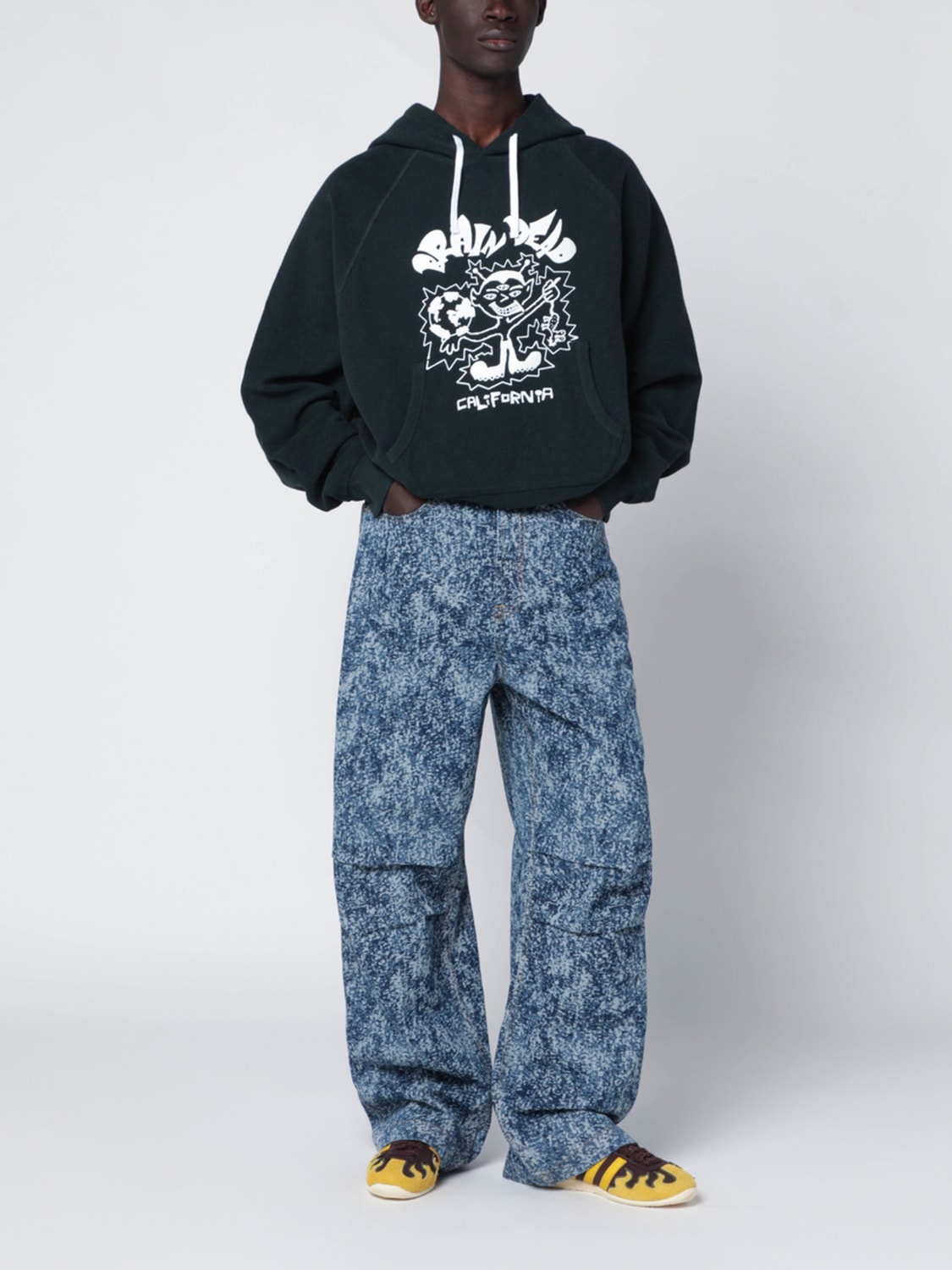 BRAIN DEAD ТОЛСТОВКА: Свитер Мужское Brain Dead, Лесной Орех - Img 2