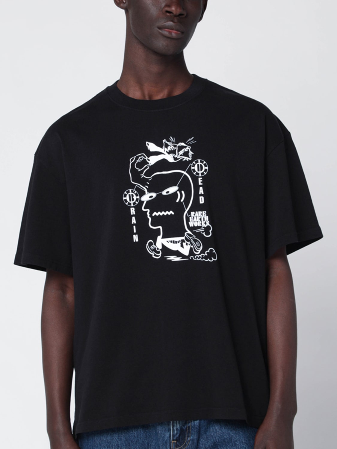 BRAIN DEAD T-SHIRT: T-shirt homme Brain Dead, Noir - Img 4