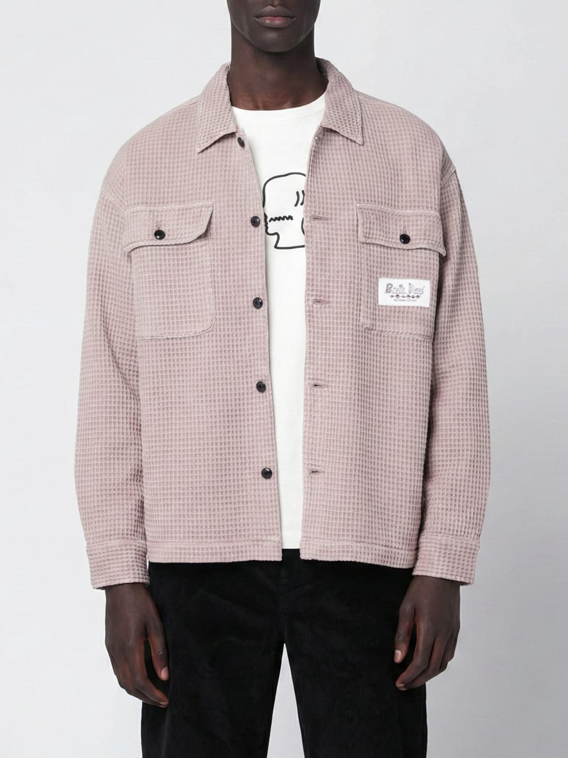 BRAIN DEAD JACKET: Shirt men Brain Dead, Sand - Img 1