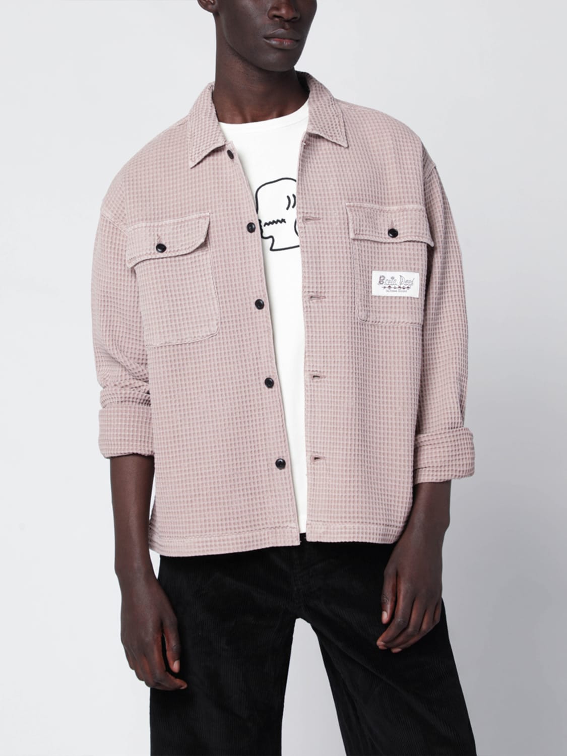 BRAIN DEAD JACKET: Shirt men Brain Dead, Sand - Img 4