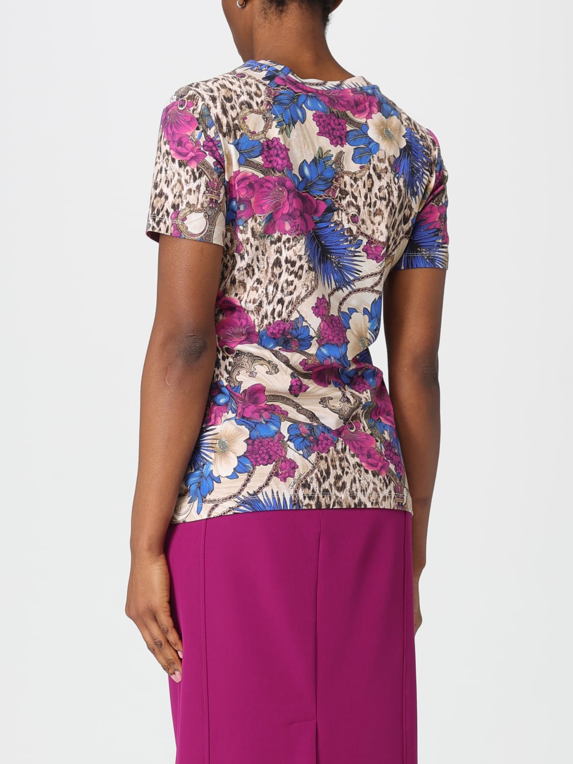 JUST CAVALLI T-SHIRT: T-shirt woman Just Cavalli, Beige - Img 2