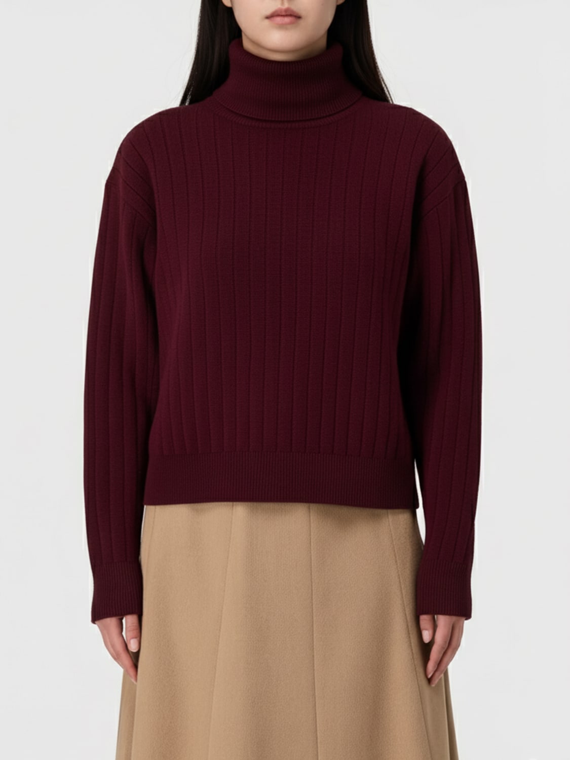 ELEVENTY PULL: Pull femme Eleventy, Violet - Img 1