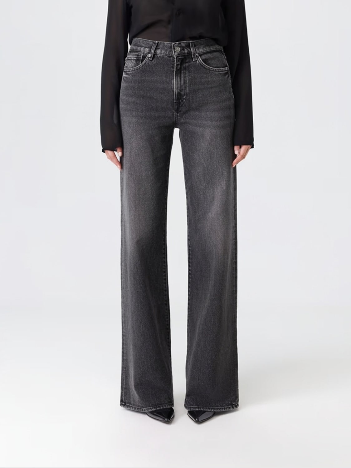 DONDUP VAQUEROS: Vaqueros mujer Dondup, Negro - Img 1