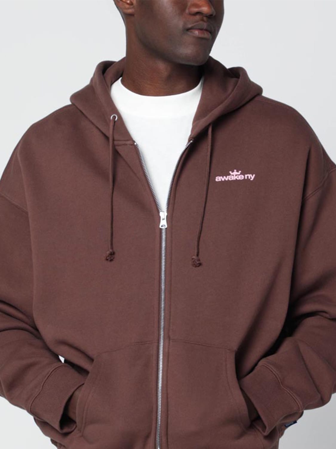 AWAKE NY SWEATSHIRT: Sweatshirt homme Awake Ny, Marron - Img 4