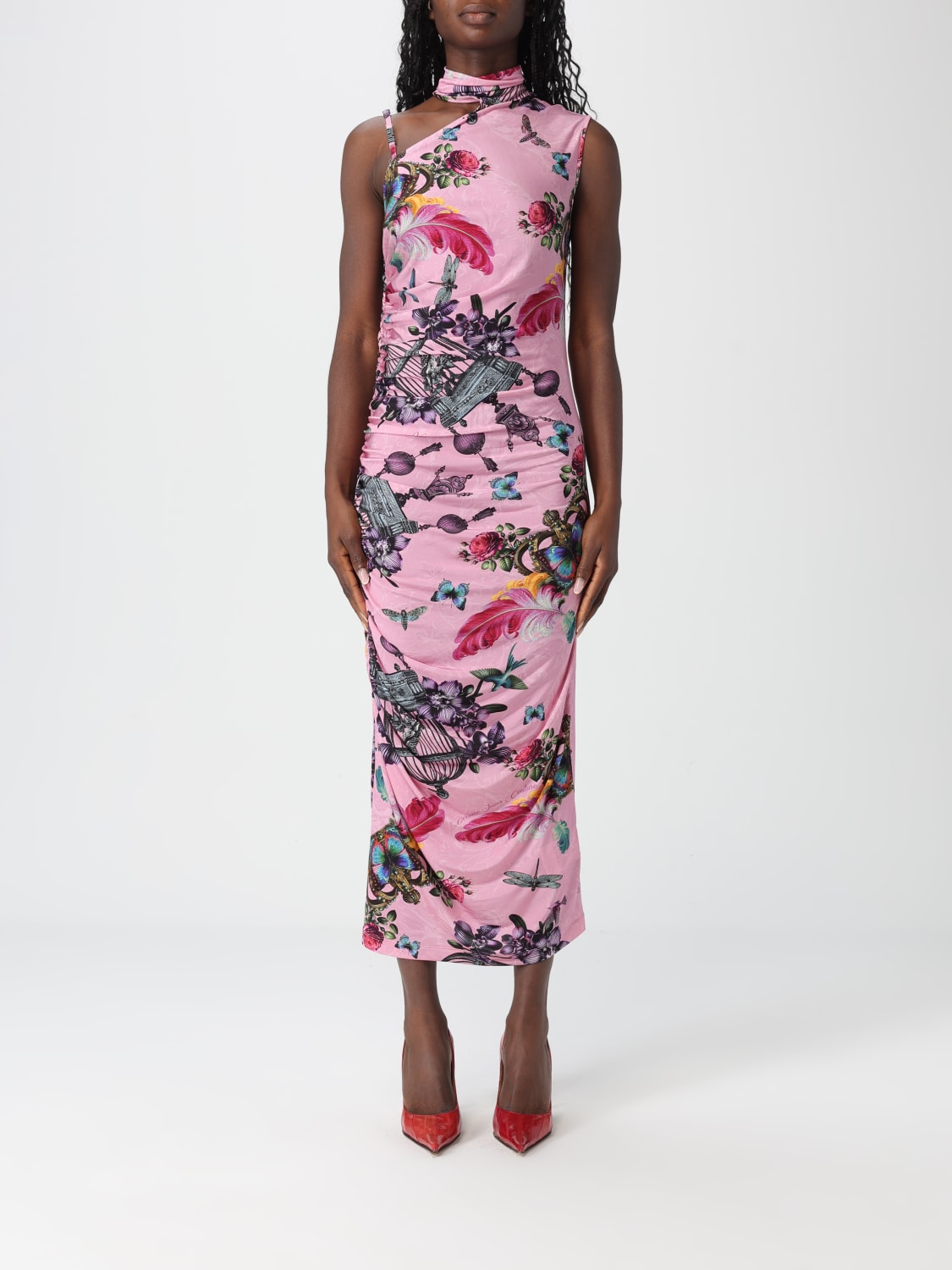 VERSACE JEANS COUTURE DRESS: Dress woman Versace Jeans Couture, Pink - Img 1