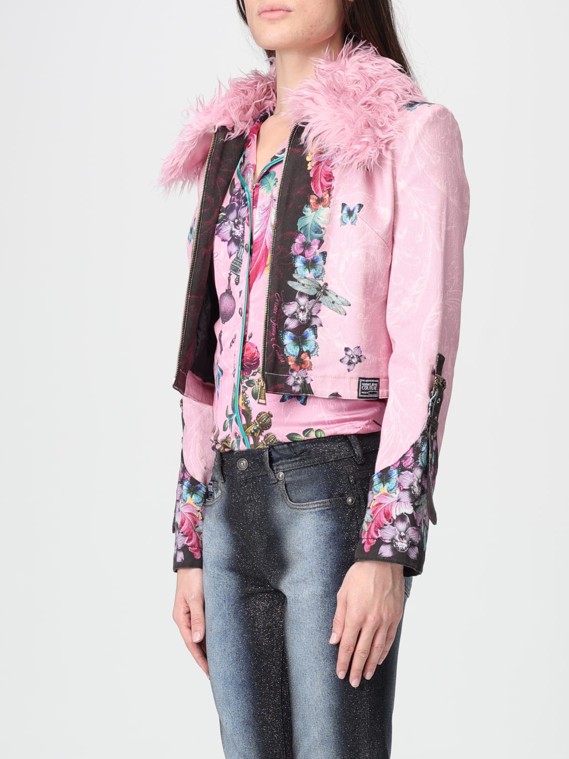 VERSACE JEANS COUTURE JACKET: Blazer woman Versace Jeans Couture, Black - Img 3