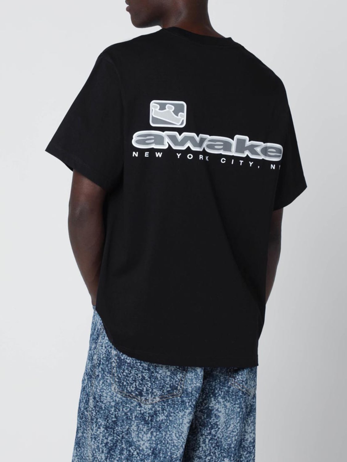 AWAKE NY T-SHIRT: T-shirt men Awake Ny, Black - Img 3