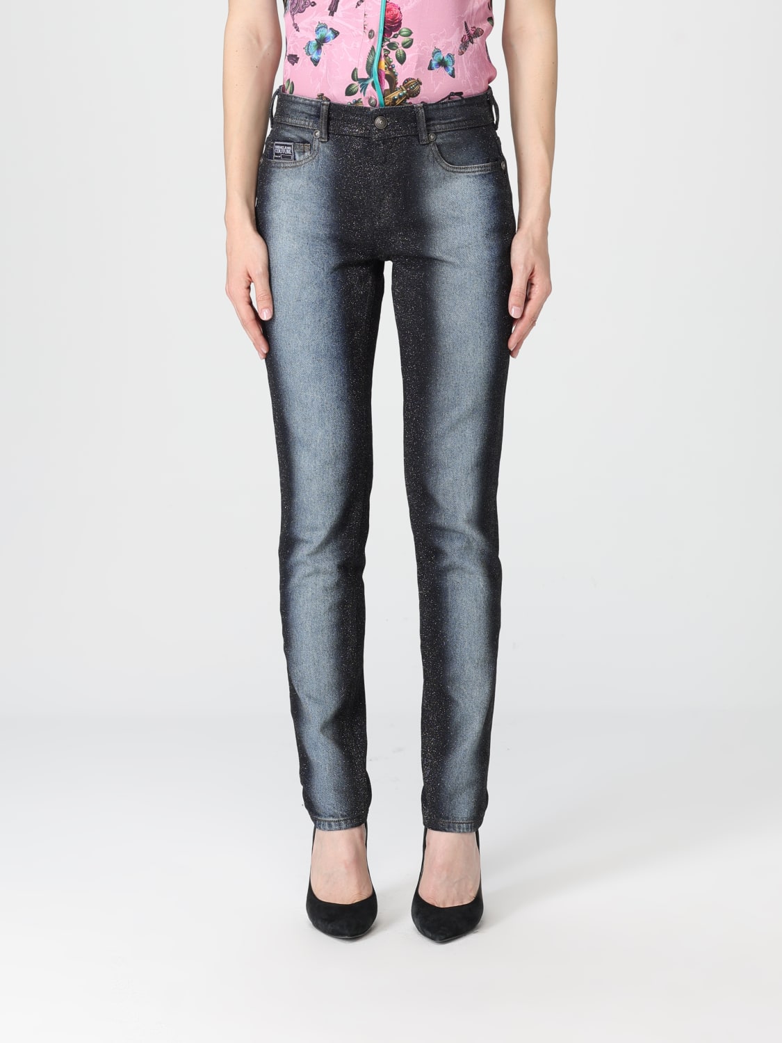 VERSACE JEANS COUTURE PANTALONI: Jeans Versace Jeans Couture in denim used , Blue - Img 1