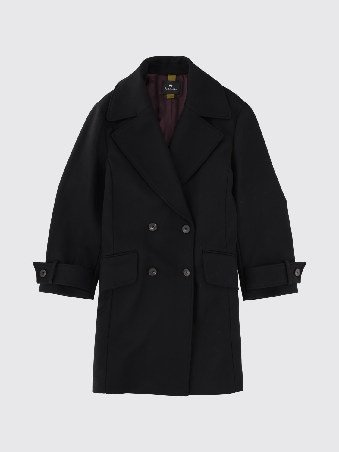 PAUL SMITH COAT: Coat woman Paul Smith, Black - Img 1