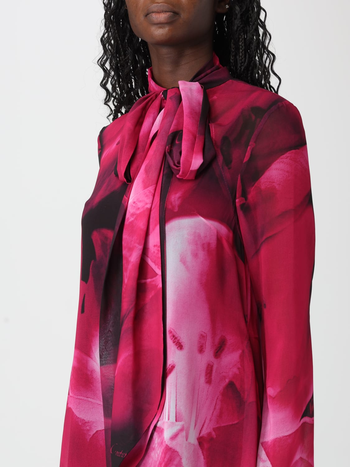 VERSACE JEANS COUTURE DRESS: Dress woman Versace Jeans Couture, Fuchsia - Img 3