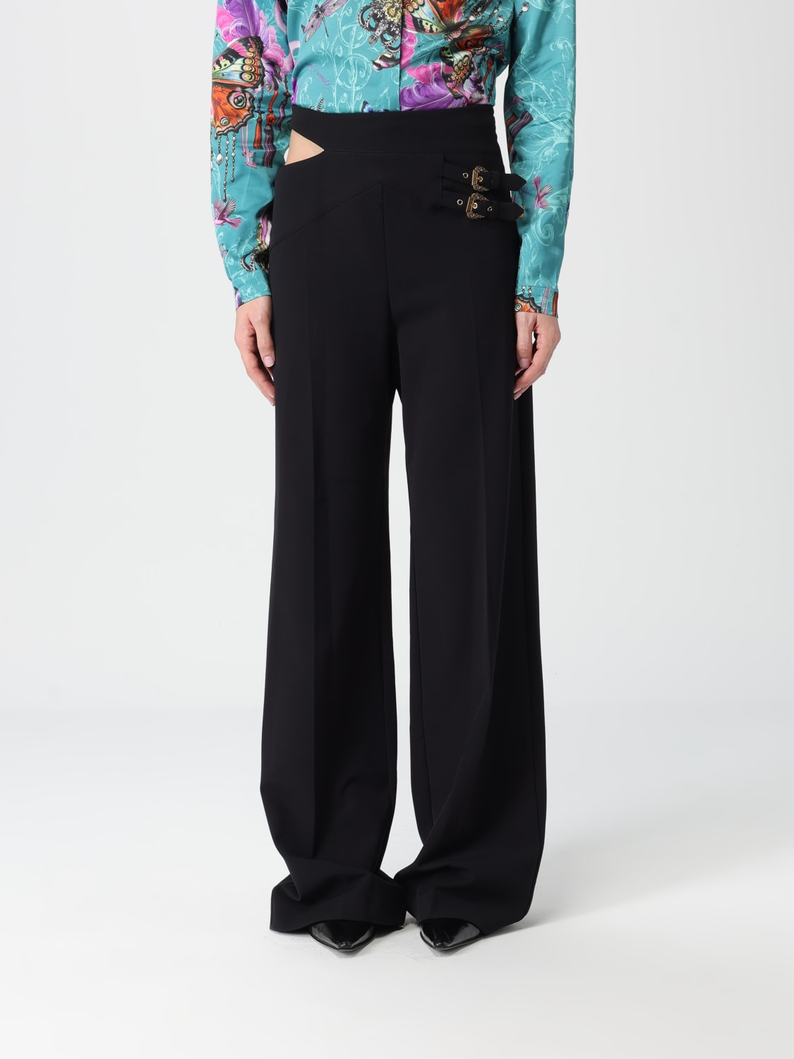 VERSACE JEANS COUTURE PANTS: Pants woman Versace Jeans Couture, Black - Img 1