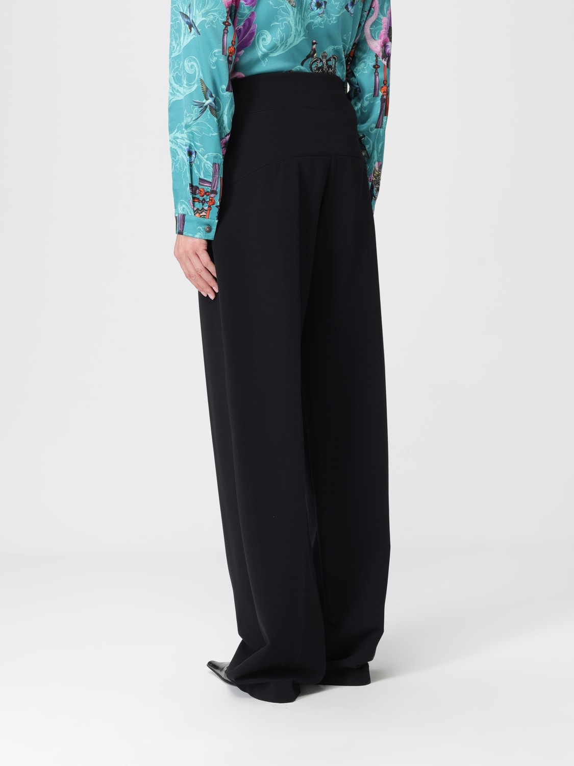 VERSACE JEANS COUTURE PANTS: Pants woman Versace Jeans Couture, Black - Img 2