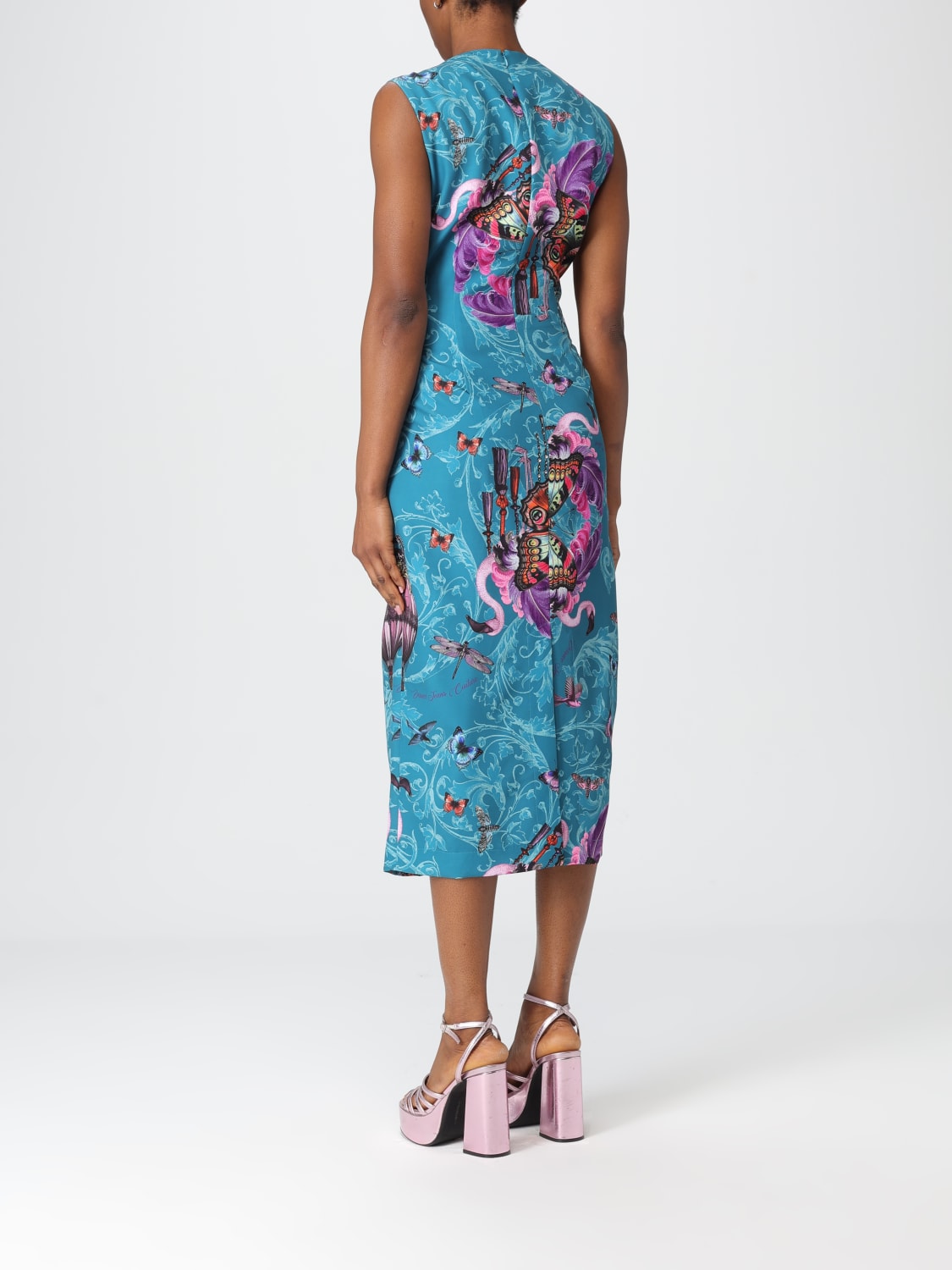 VERSACE JEANS COUTURE DRESS: Dress woman Versace Jeans Couture, Blue - Img 2