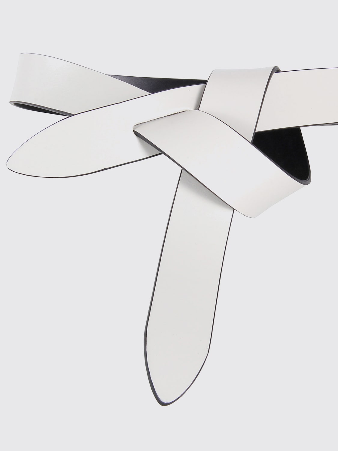 ISABEL MARANT CINTURA: Cintura Lecce Isabel Marant in pelle , Bianco - Img 2