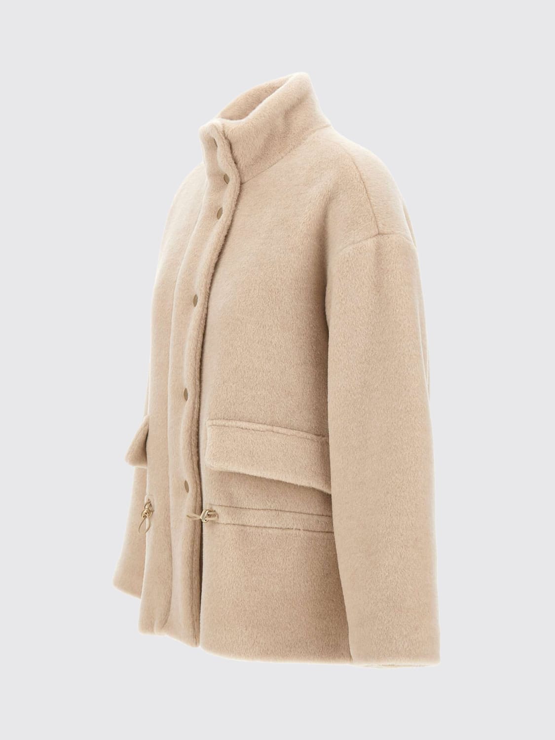 ELEVENTY MANTEAU: Fourrure femme Eleventy, Beige - Img 4